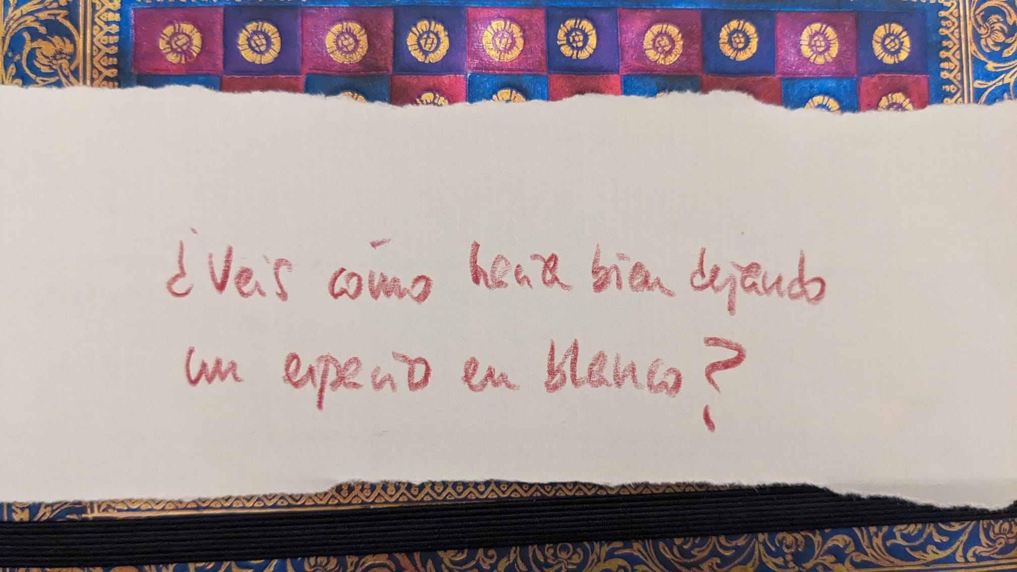 &iquest;Veis c&oacute;mo hac&iacute;a bien dejando este espacio vac&iacute;o?